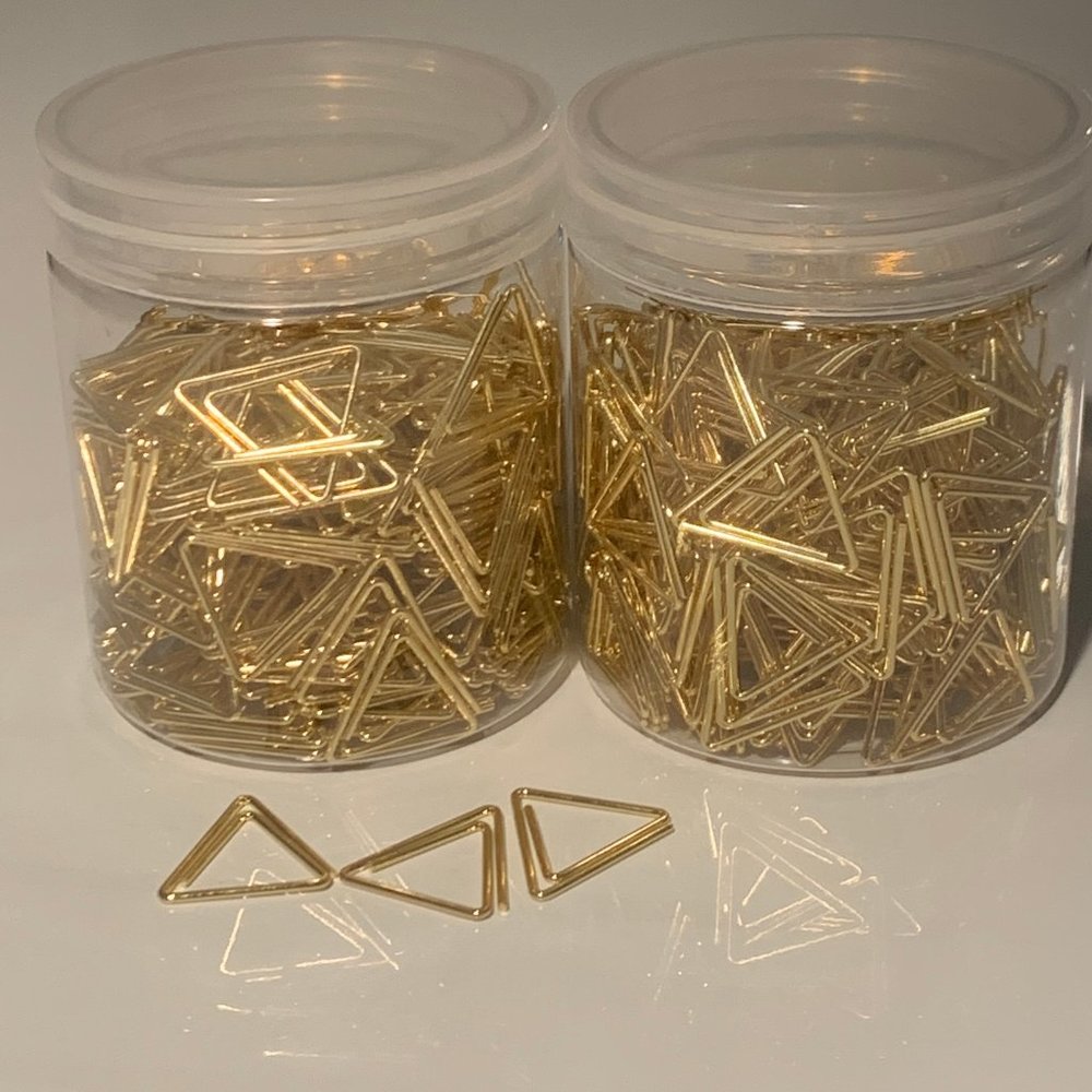 500 Piece Gold Premium Paper Clips,